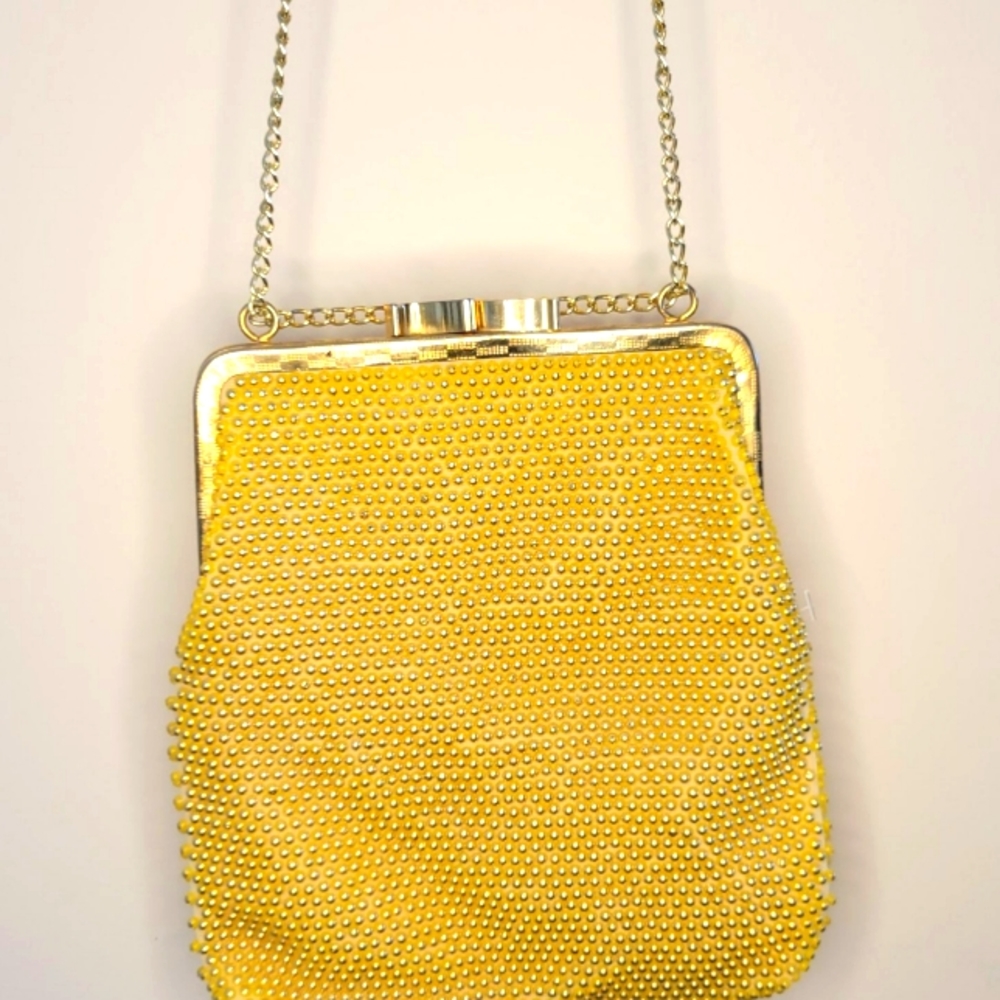 Vintage Gold Beaded Purse